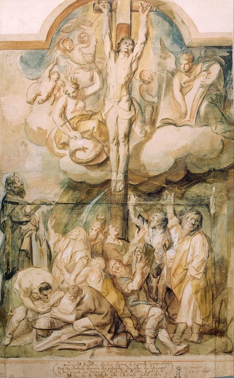 Disegno - La crocifissione, Hermitage